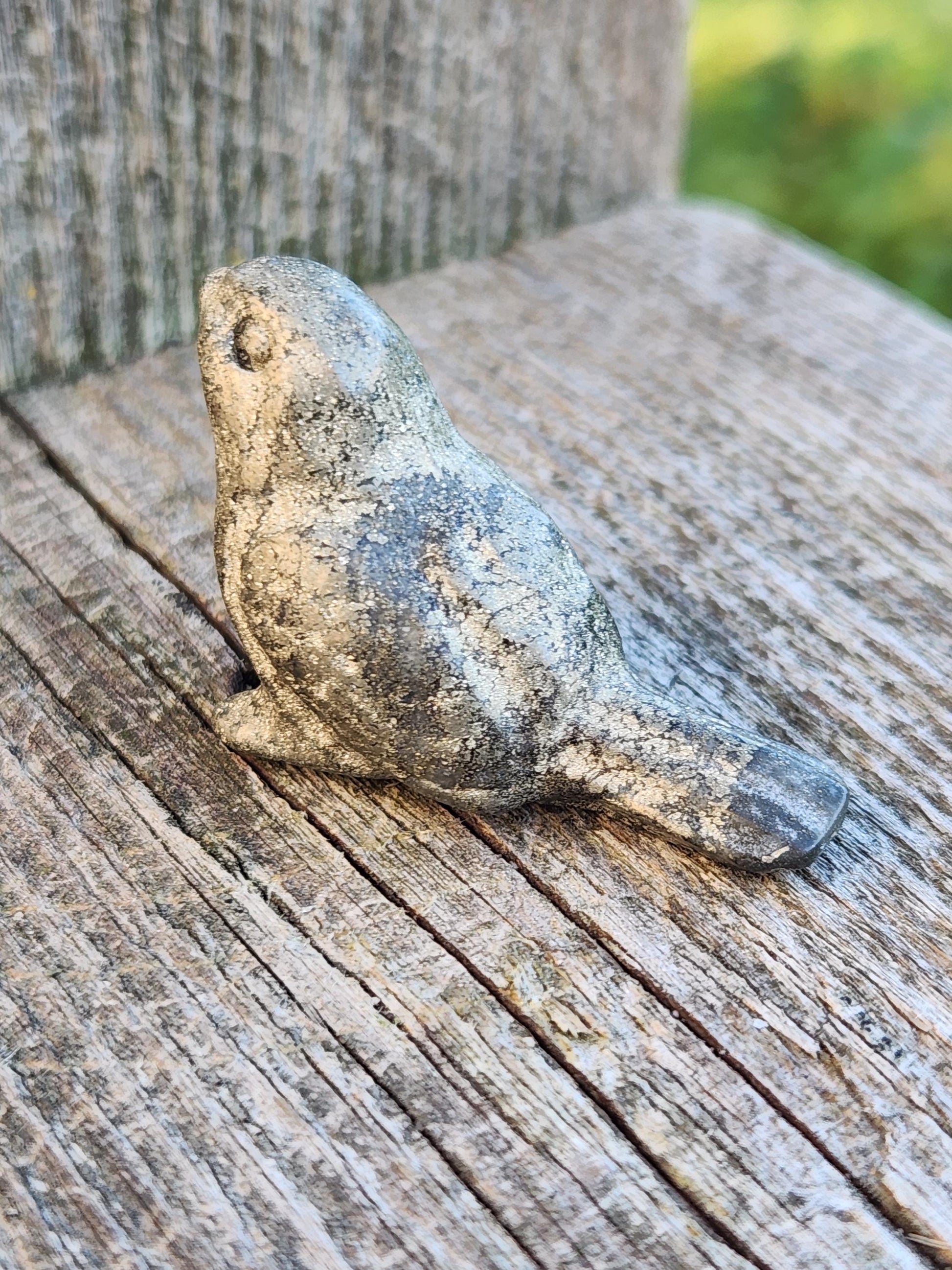 Small Pyrite Bird Carving Natural Stone Crystal