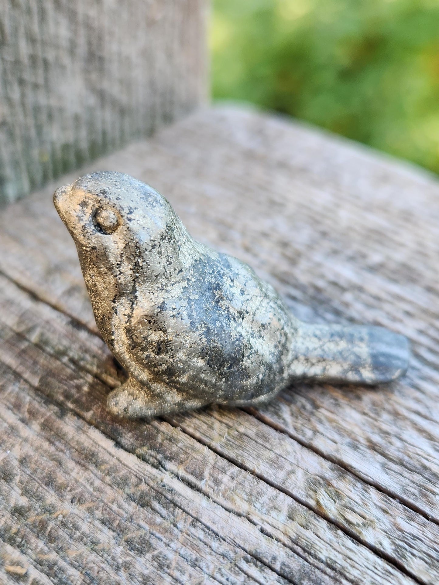Small Pyrite Bird Carving Natural Stone Crystal