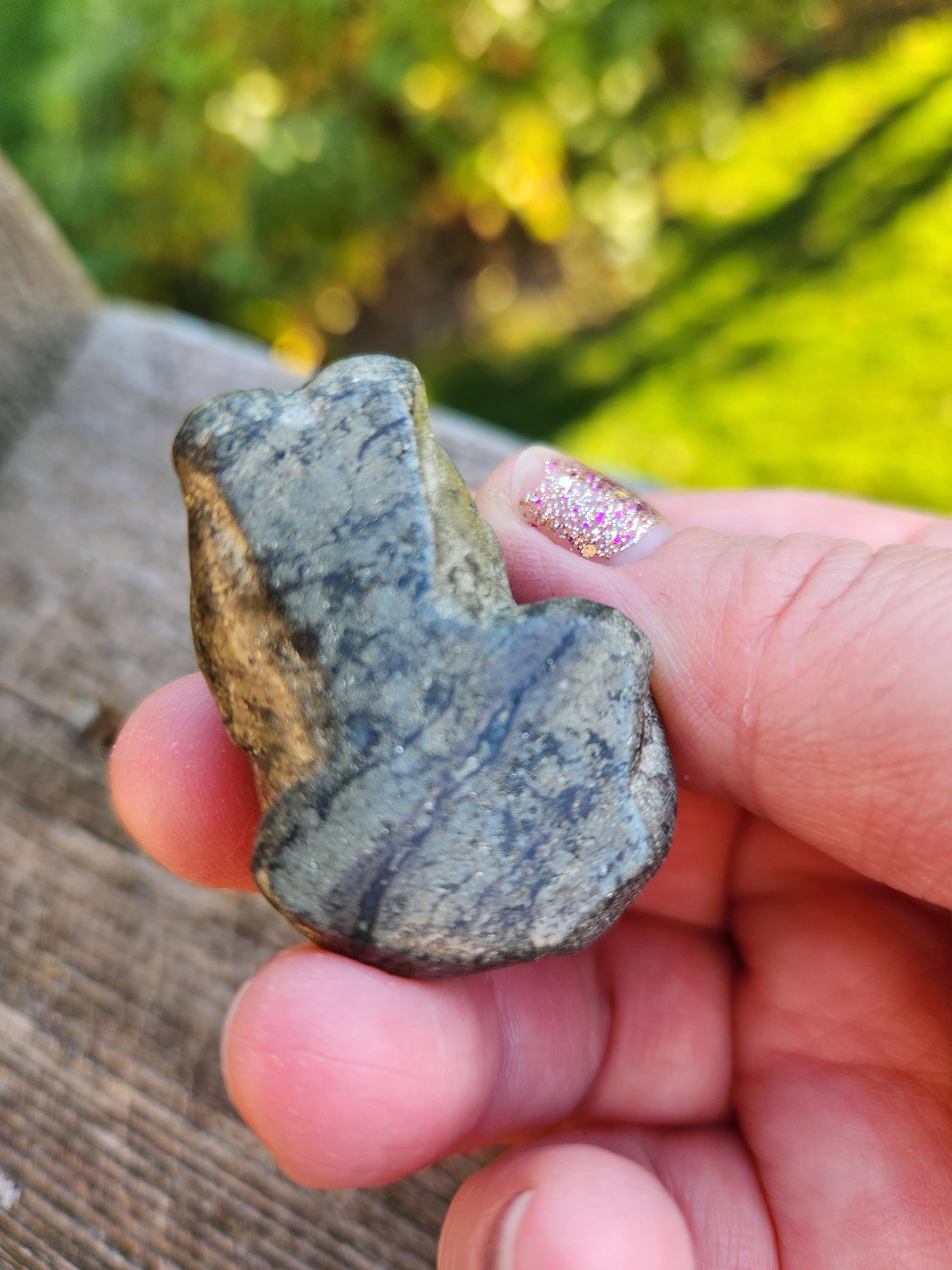 Small Pyrite Sitting Cat Carving Natural Stone Crystal