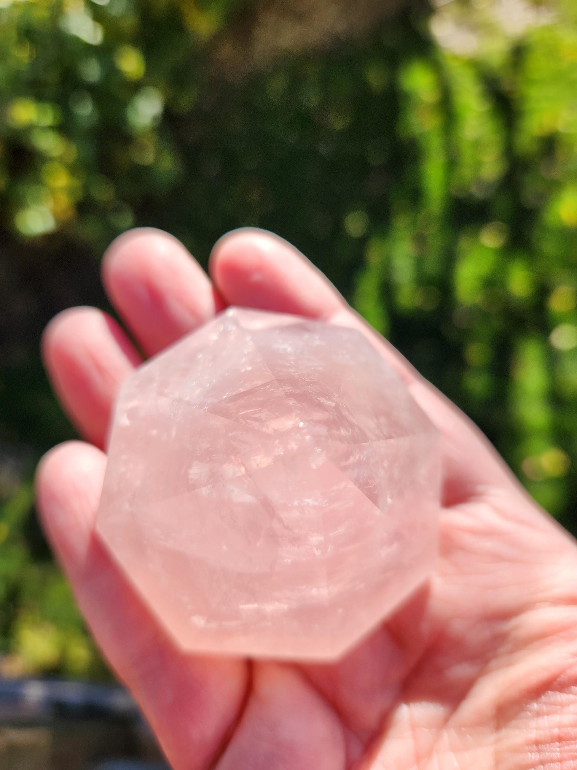 AAA Pink Rose Quartz Crystal Diamond, Extractor, Energy Work