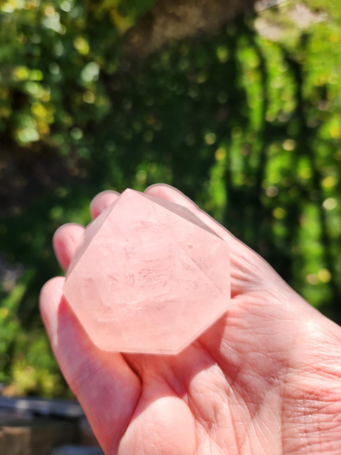 AAA Pink Rose Quartz Crystal Diamond, Extractor, Energy Work