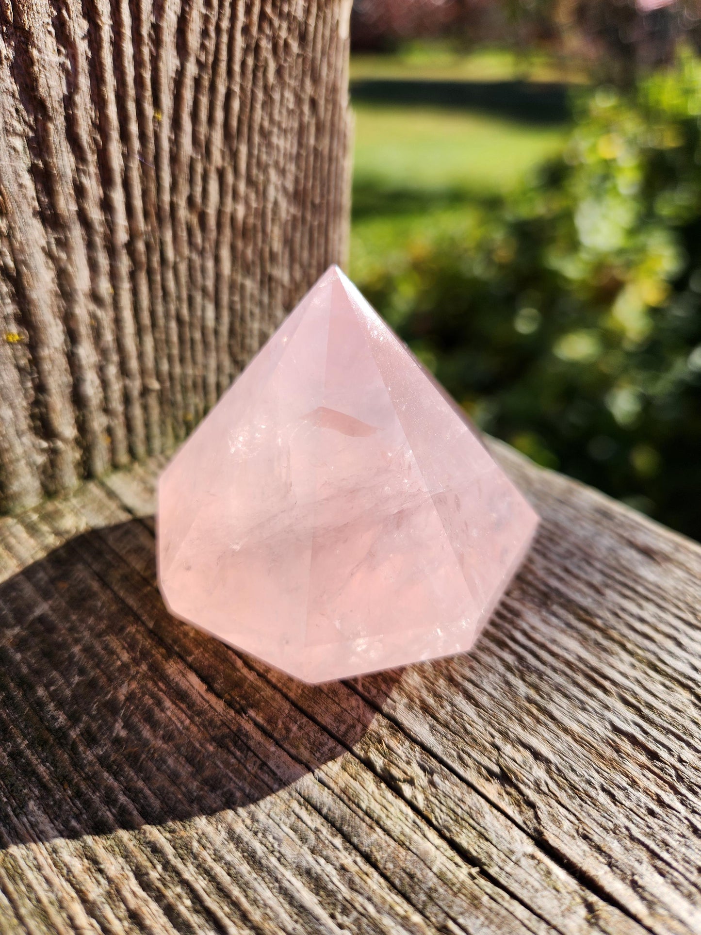 AAA Pink Rose Quartz Crystal Diamond, Extractor, Energy Work