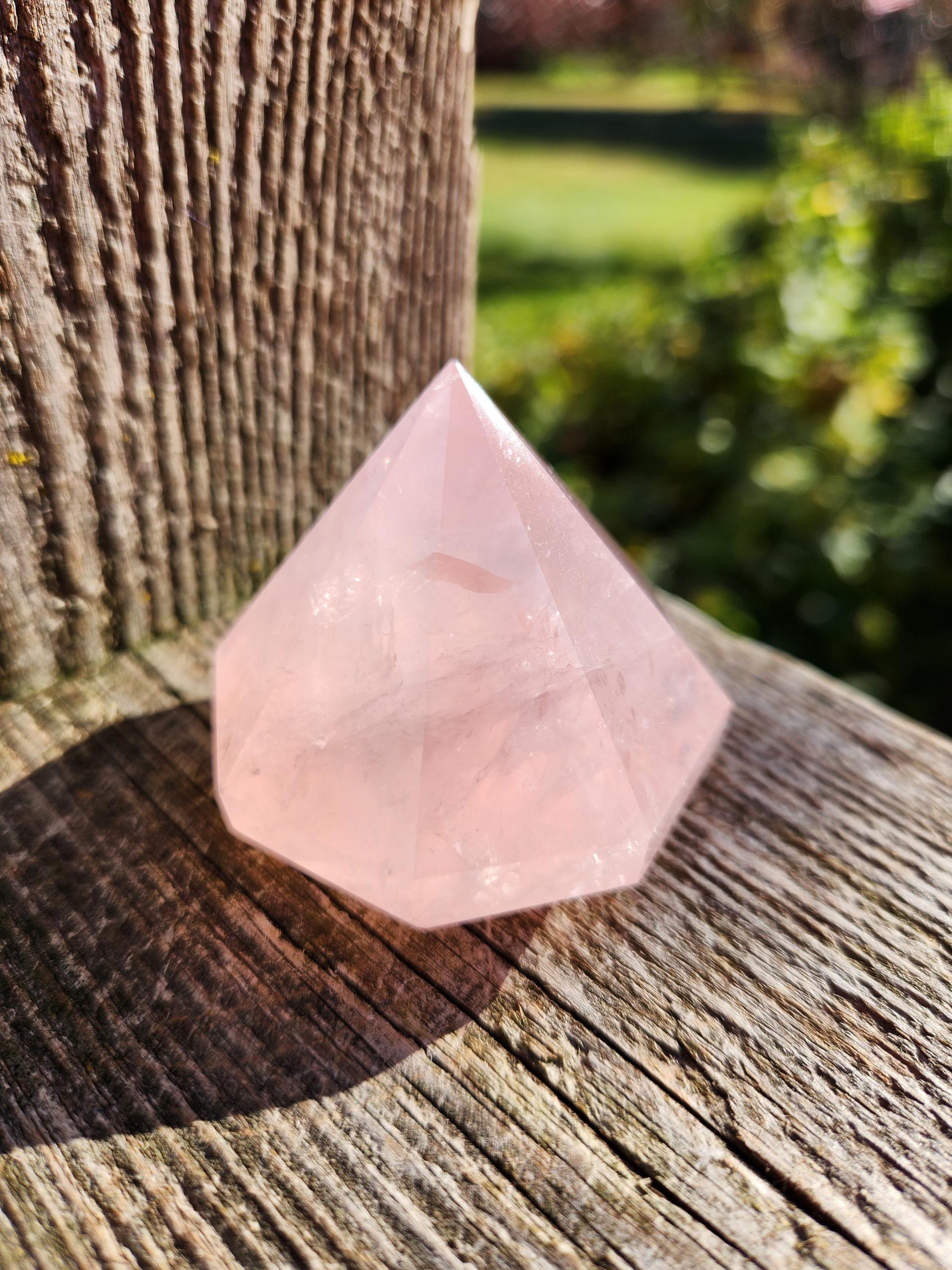 AAA Pink Rose Quartz Crystal Diamond, Extractor, Energy Work