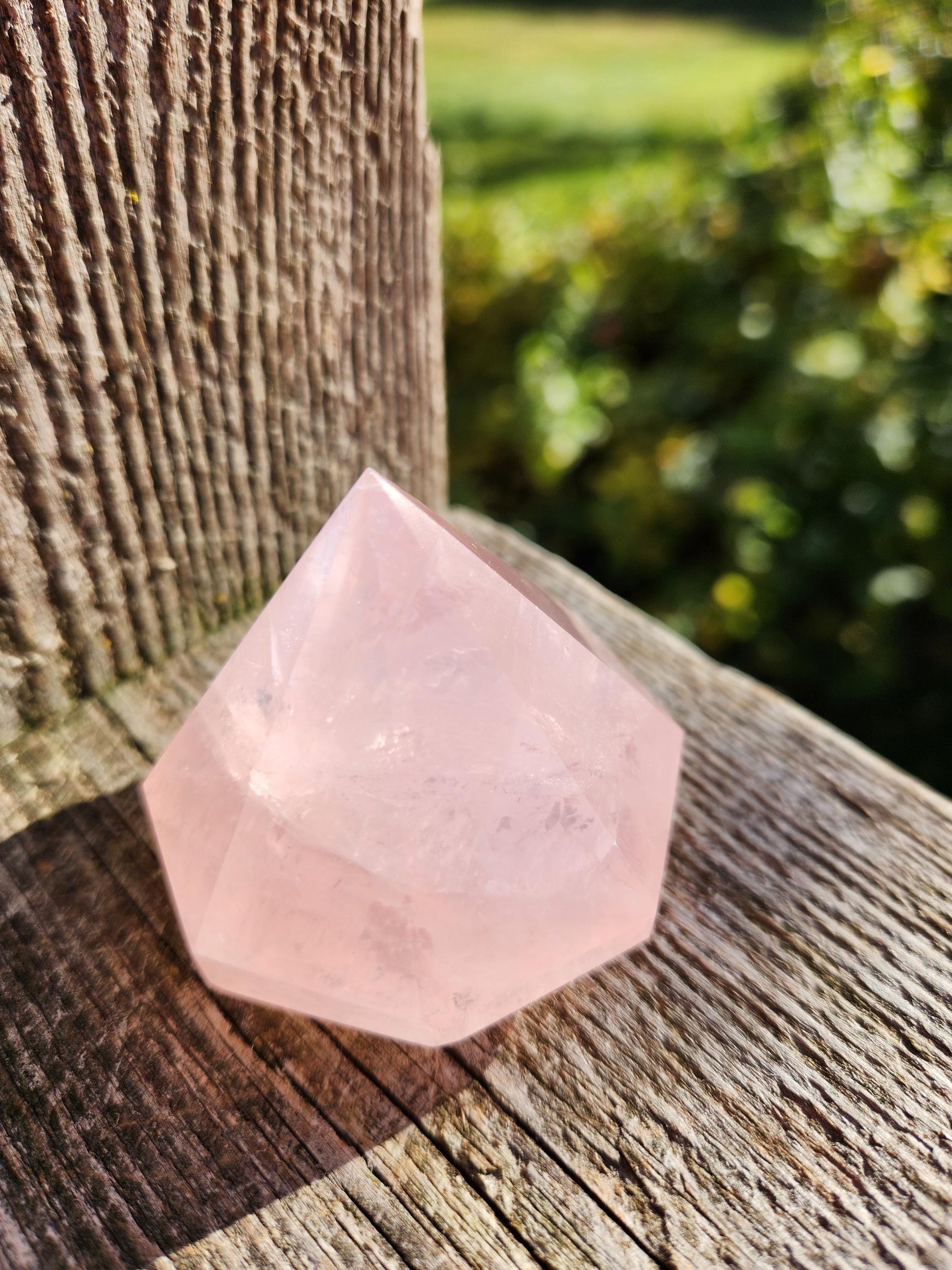 AAA Pink Rose Quartz Crystal Diamond, Extractor, Energy Work