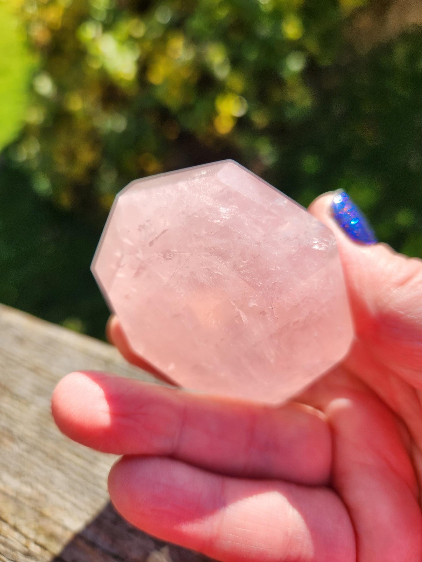 AAA Pink Rose Quartz Crystal Diamond, Extractor, Energy Work