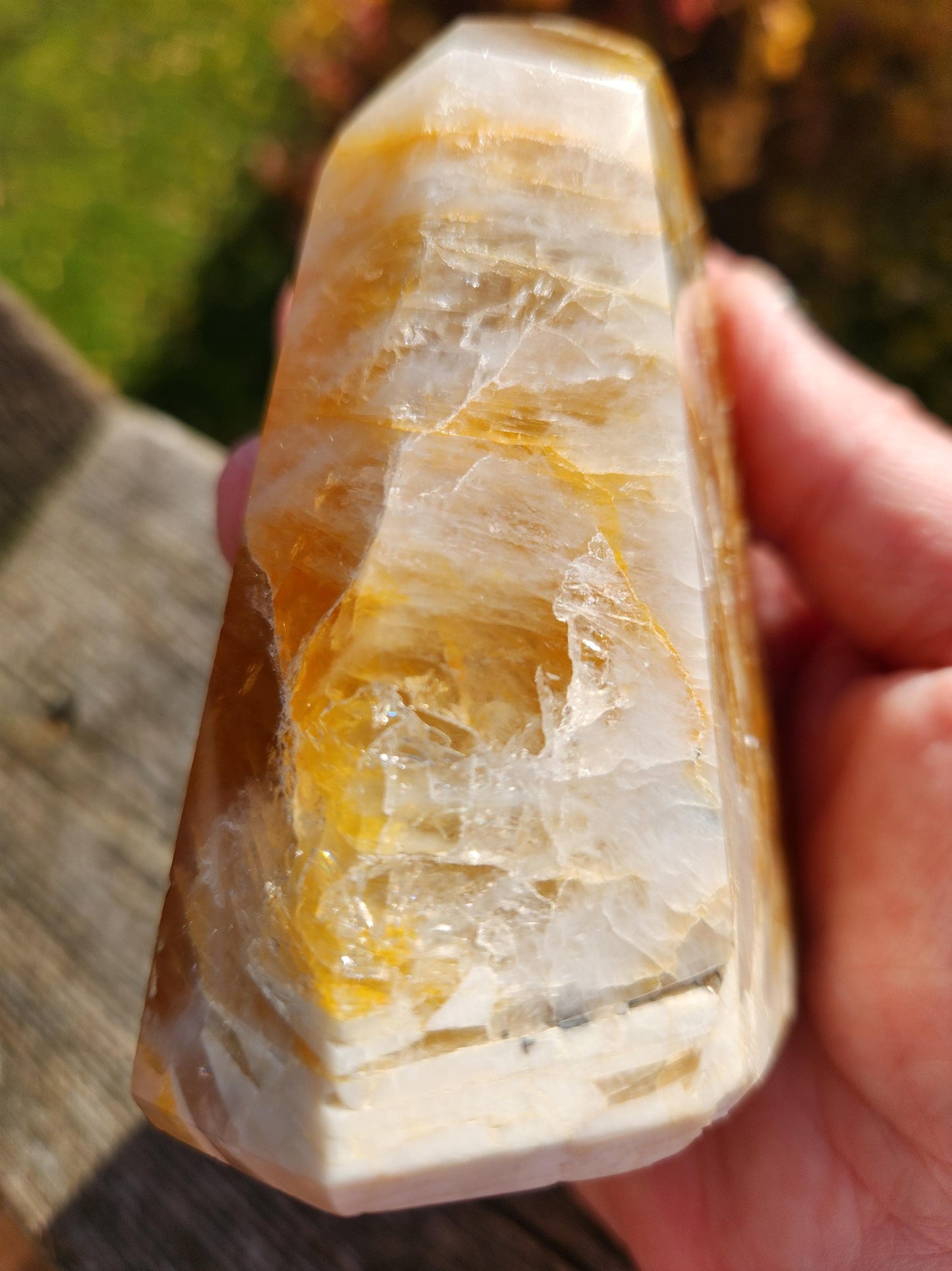 AAA Golden Healer Crystal Tower Point - Brazil Origin
