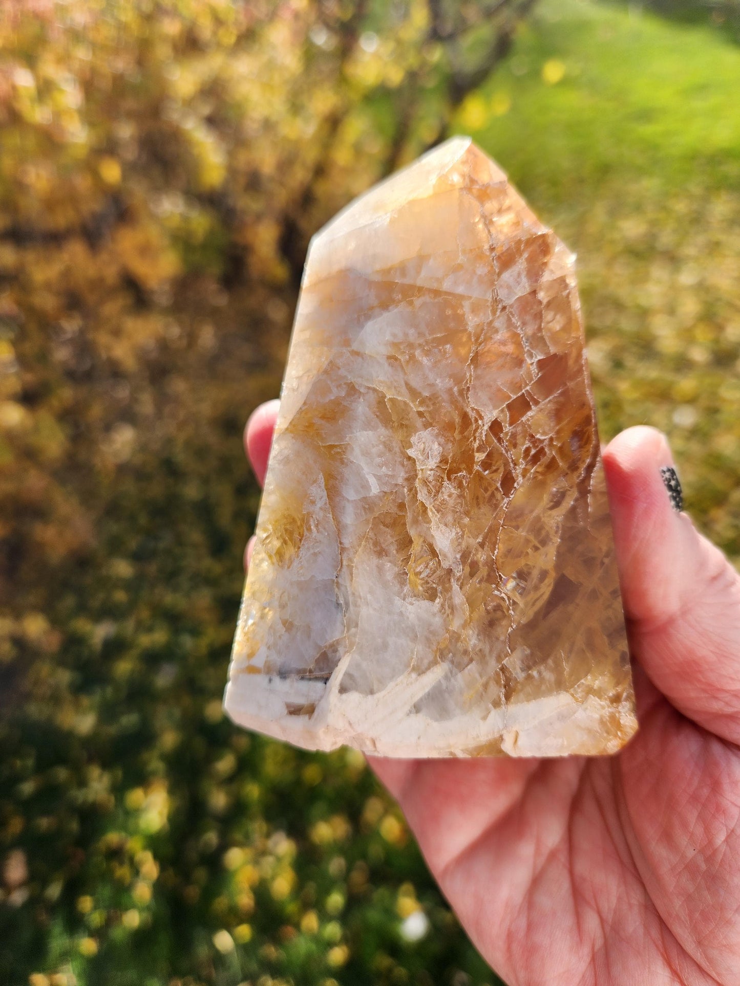 AAA Golden Healer Crystal Tower Point - Brazil Origin