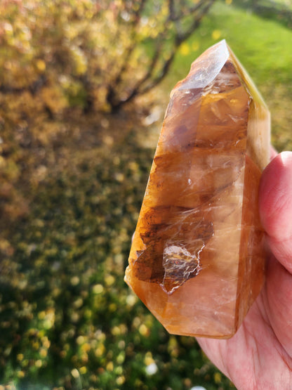 AAA Golden Healer Crystal Tower Point - Brazil Origin