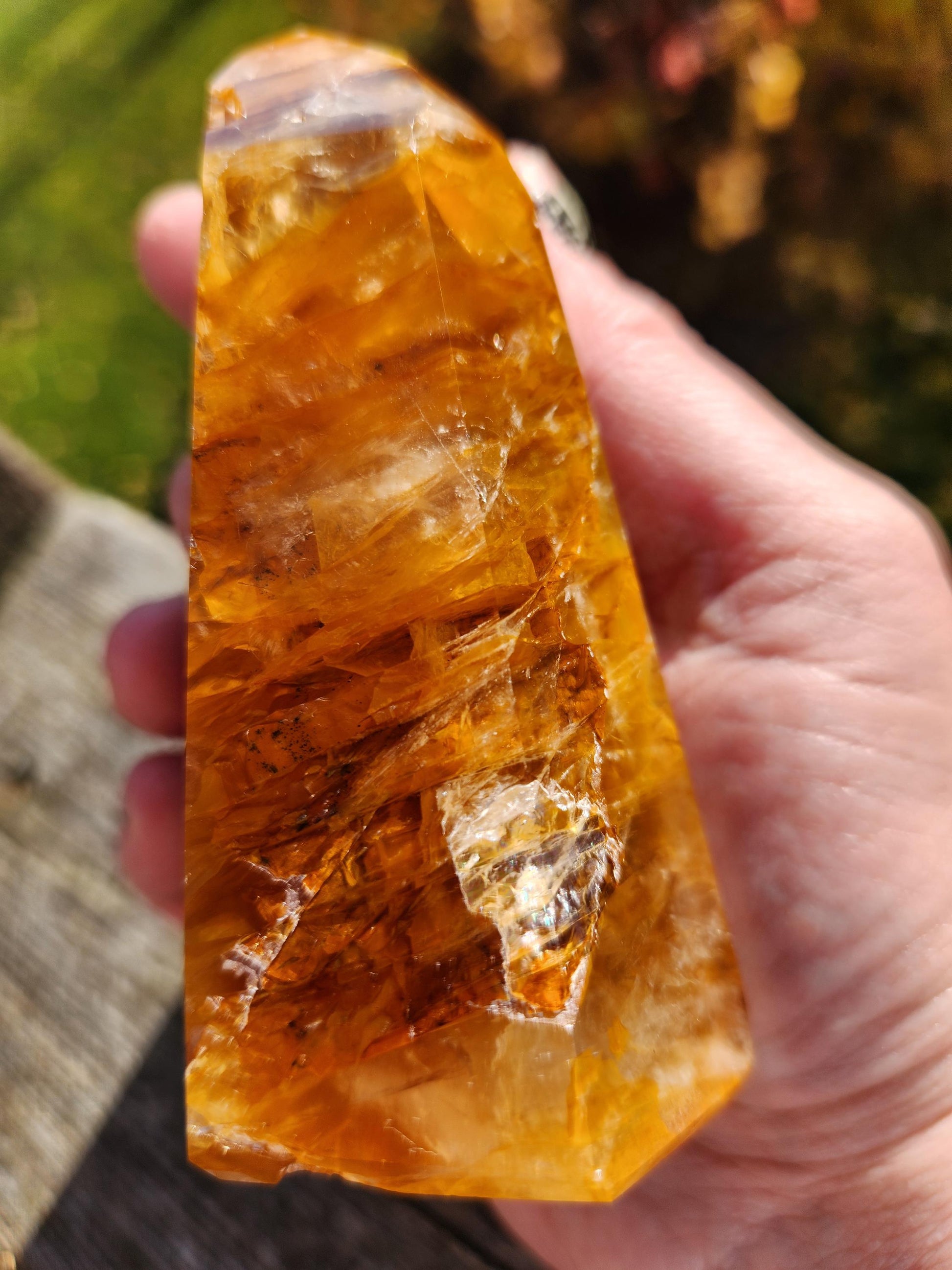 AAA Golden Healer Crystal Tower Point - Brazil Origin