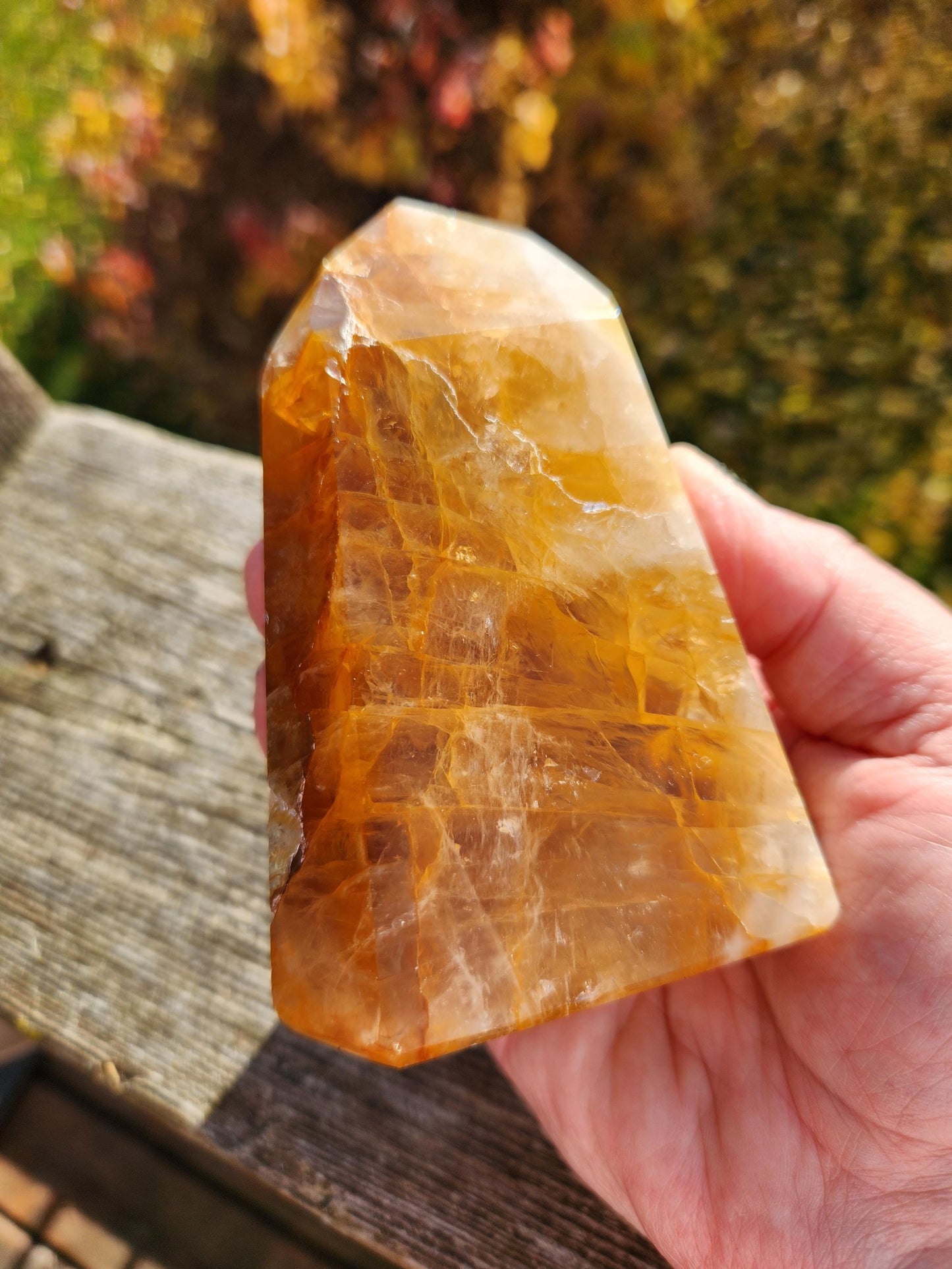 AAA Golden Healer Crystal Tower Point - Brazil Origin