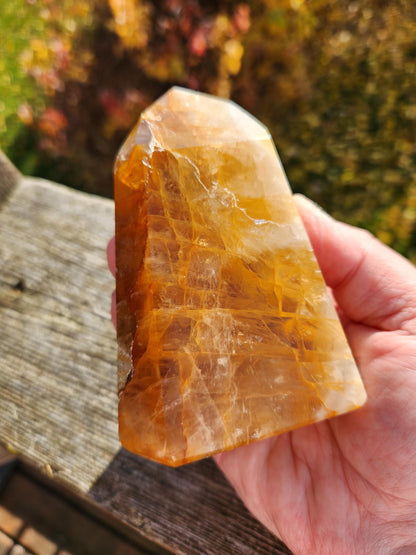AAA Golden Healer Crystal Tower Point - Brazil Origin