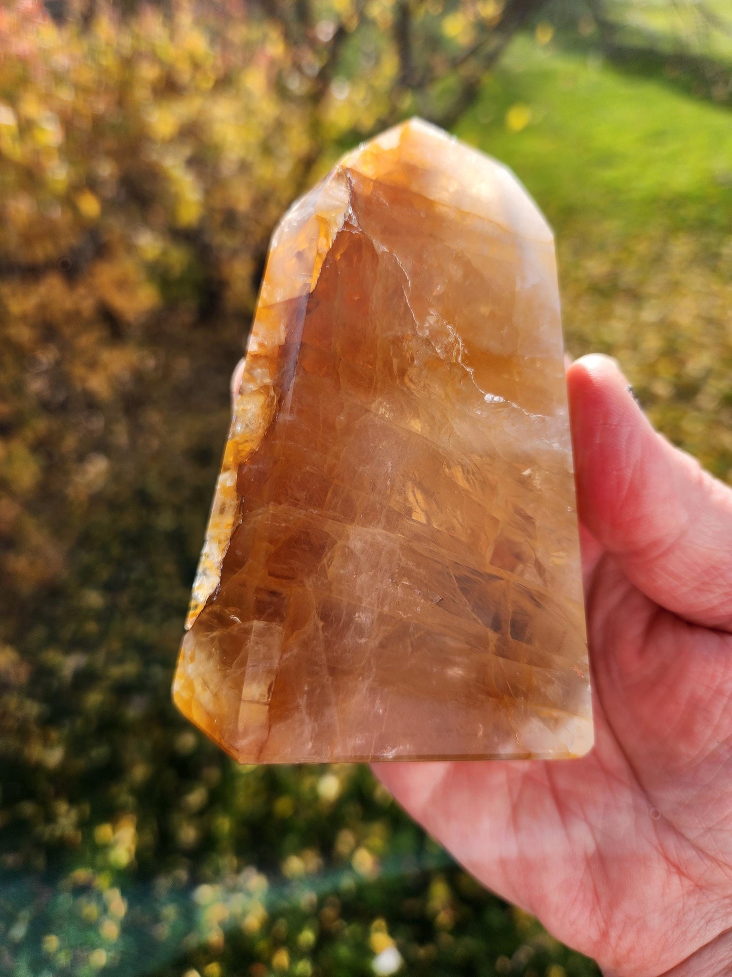AAA Golden Healer Crystal Tower Point - Brazil Origin