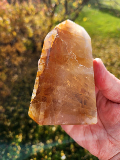 AAA Golden Healer Crystal Tower Point - Brazil Origin