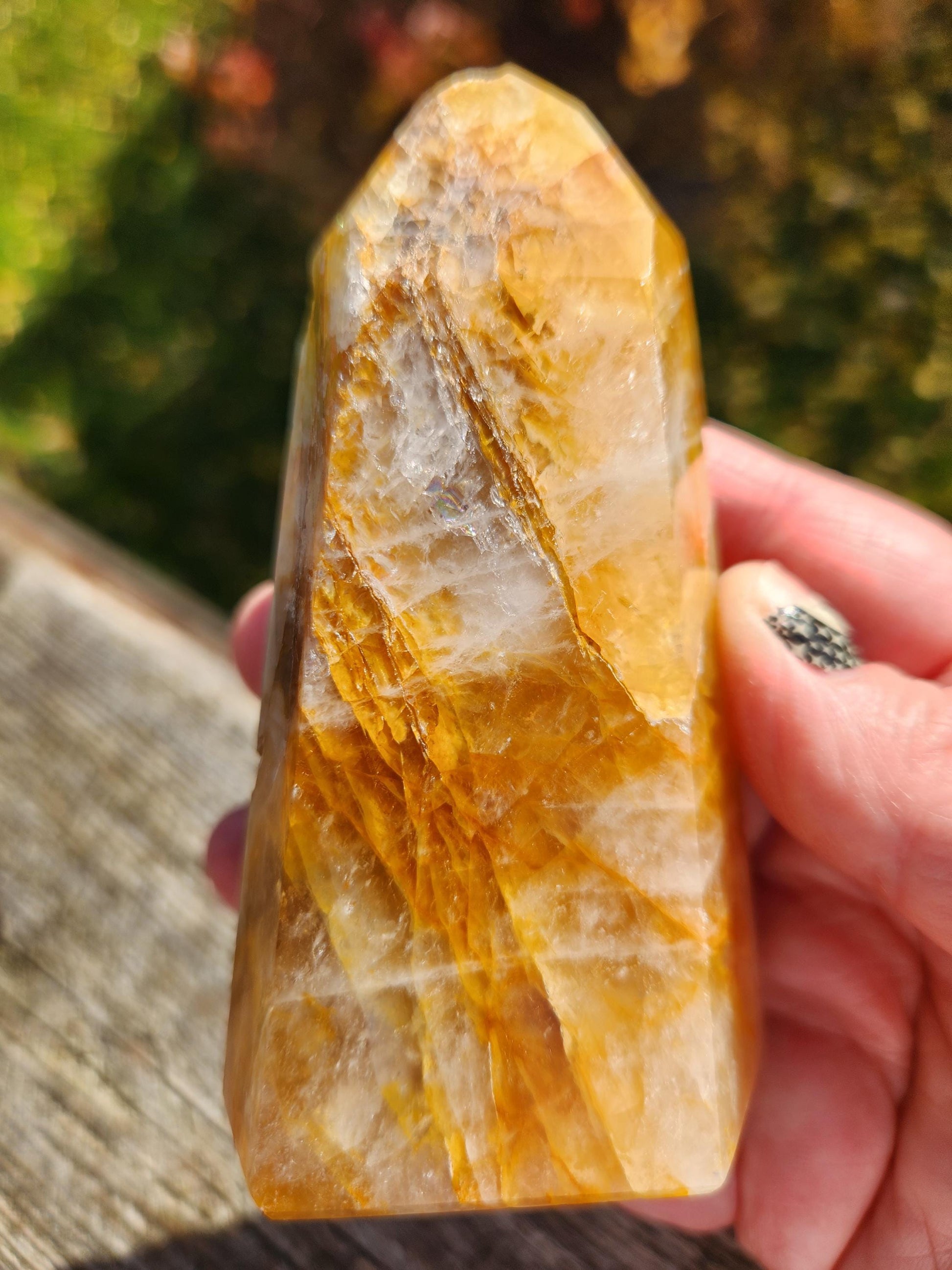 AAA Golden Healer Crystal Tower Point - Brazil Origin