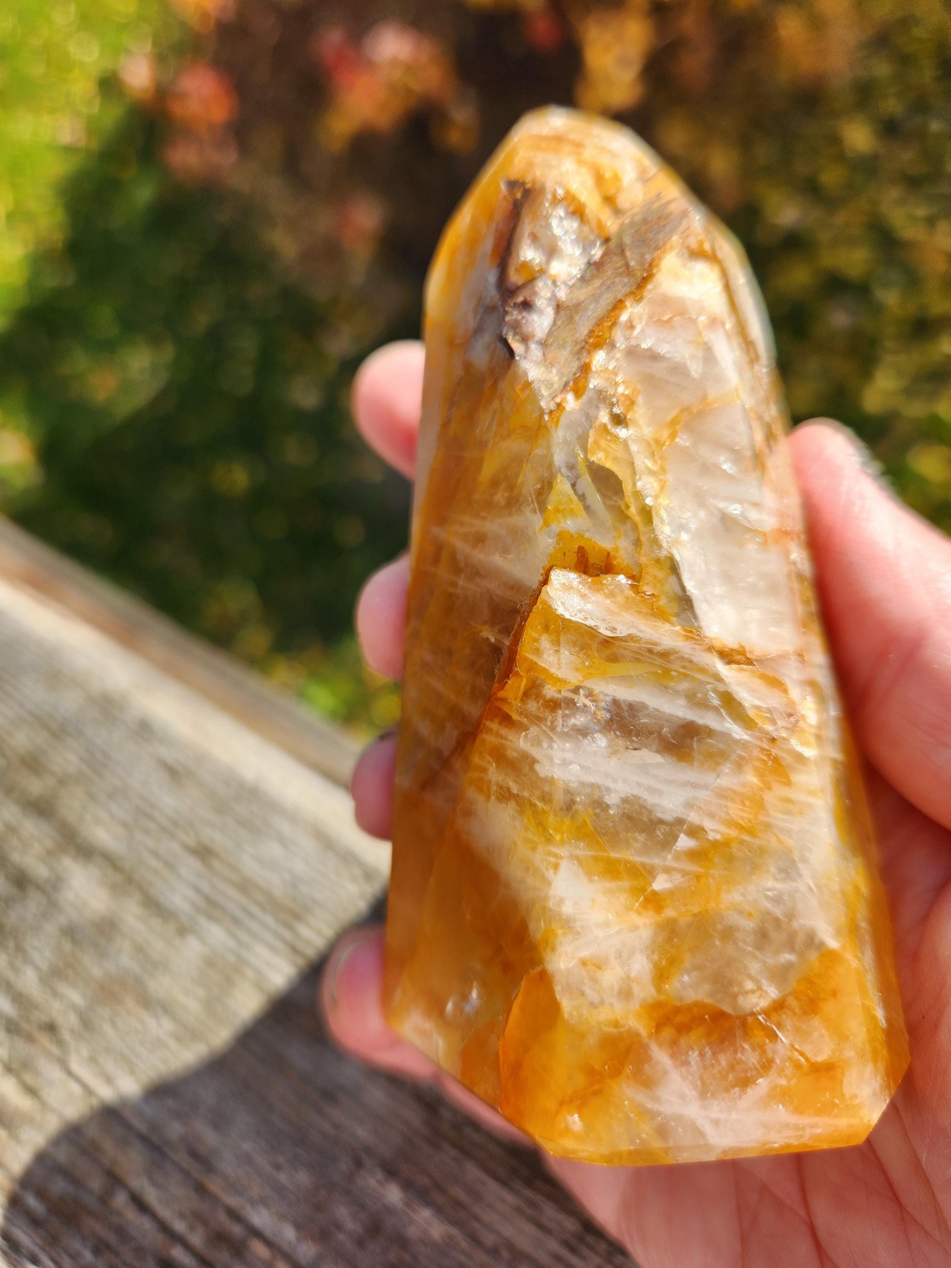 AAA Golden Healer Crystal Tower Point - Brazil Origin