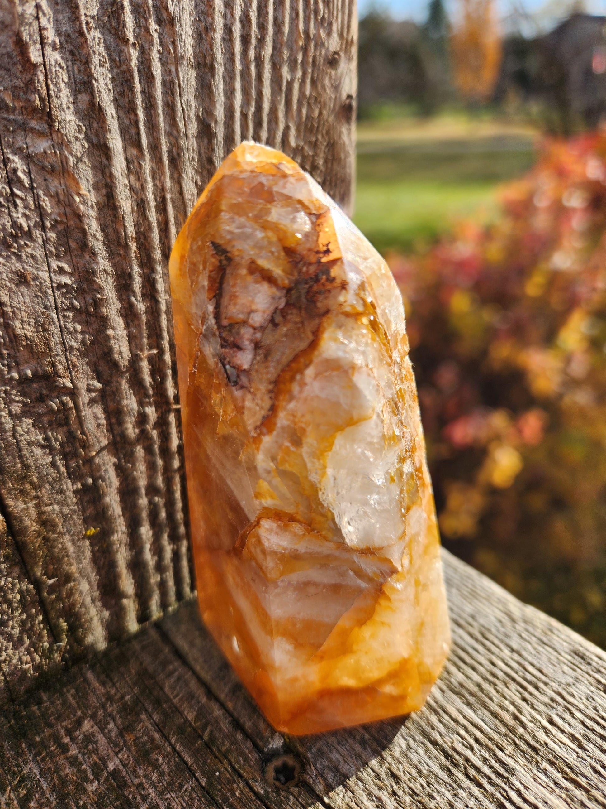AAA Golden Healer Crystal Tower Point - Brazil Origin