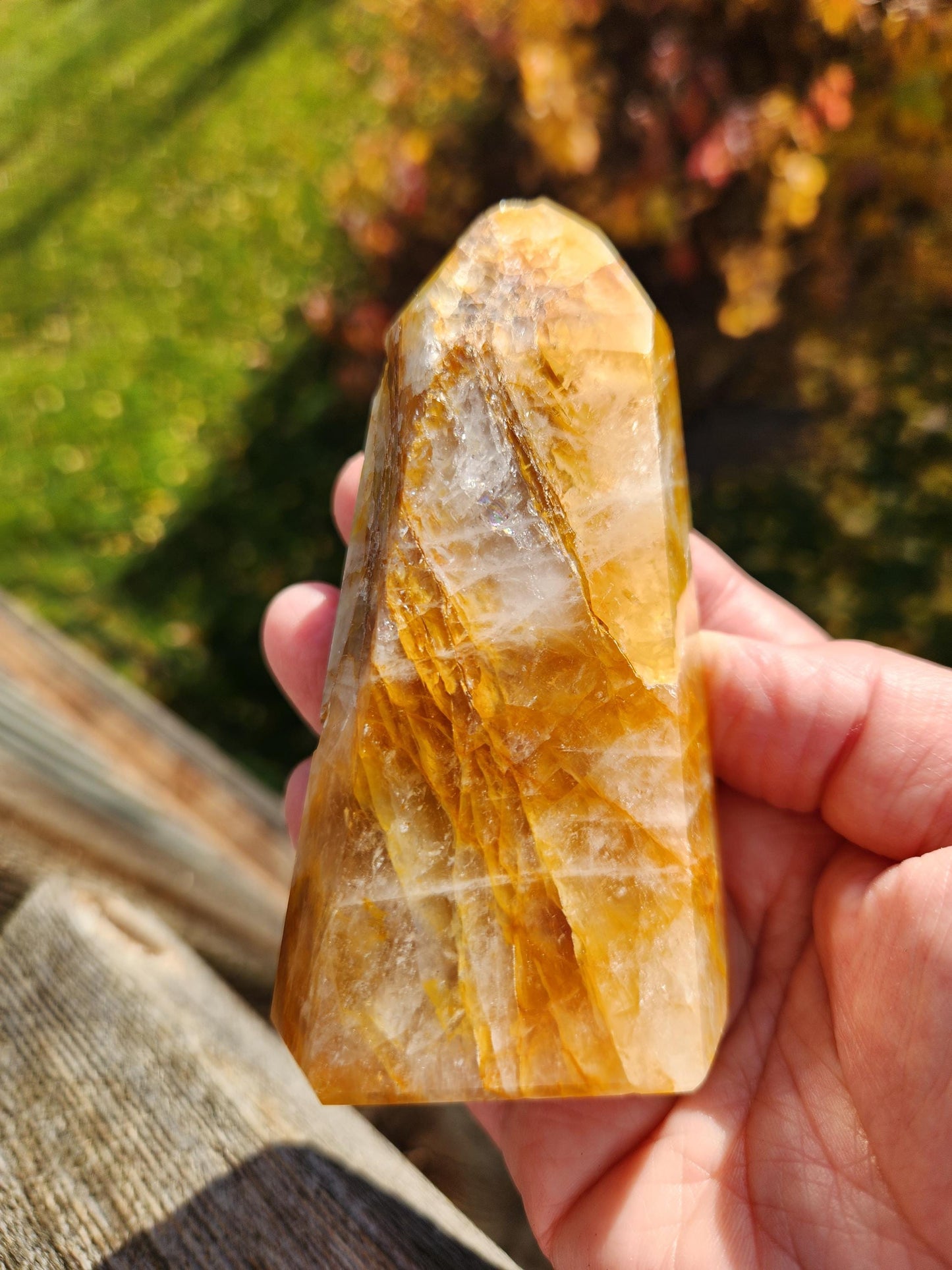 AAA Golden Healer Crystal Tower Point - Brazil Origin