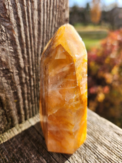 AAA Golden Healer Crystal Tower Point - Brazil Origin