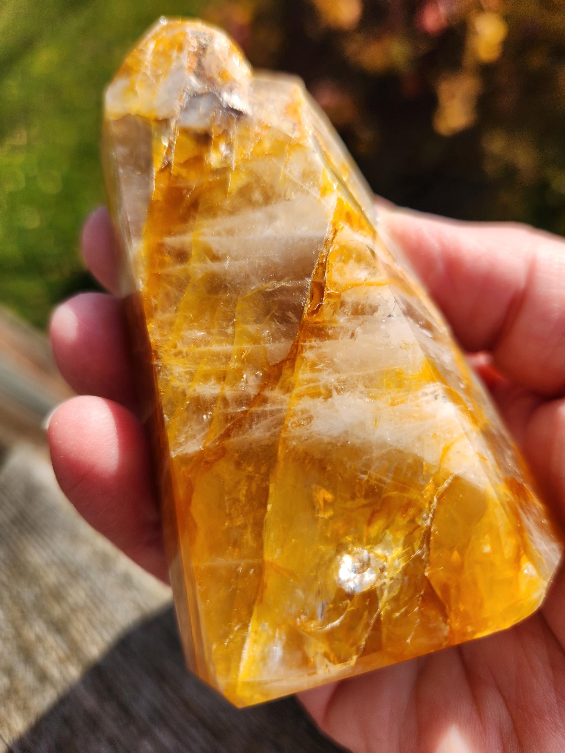 AAA Golden Healer Crystal Tower Point - Brazil Origin