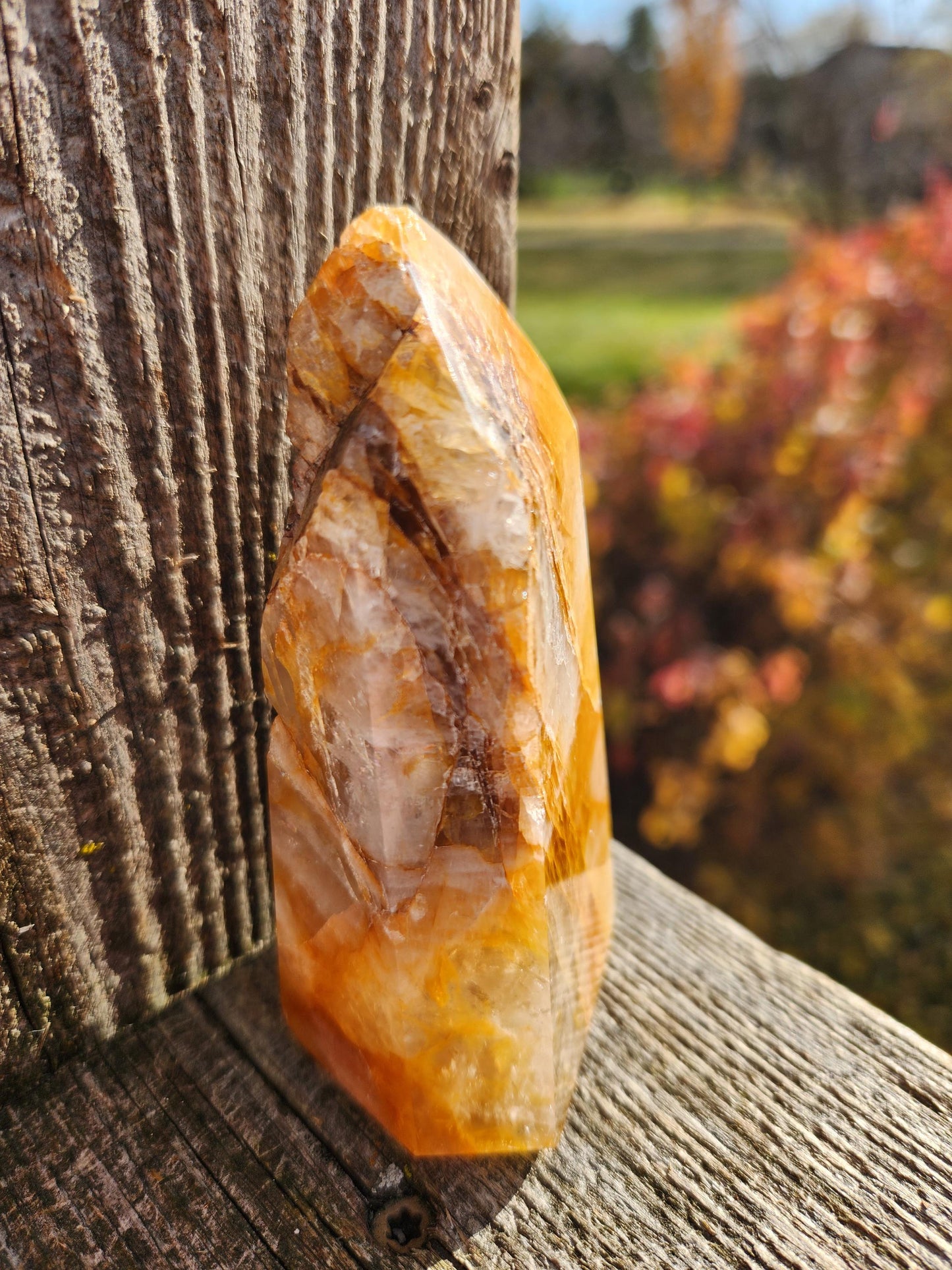 AAA Golden Healer Crystal Tower Point - Brazil Origin