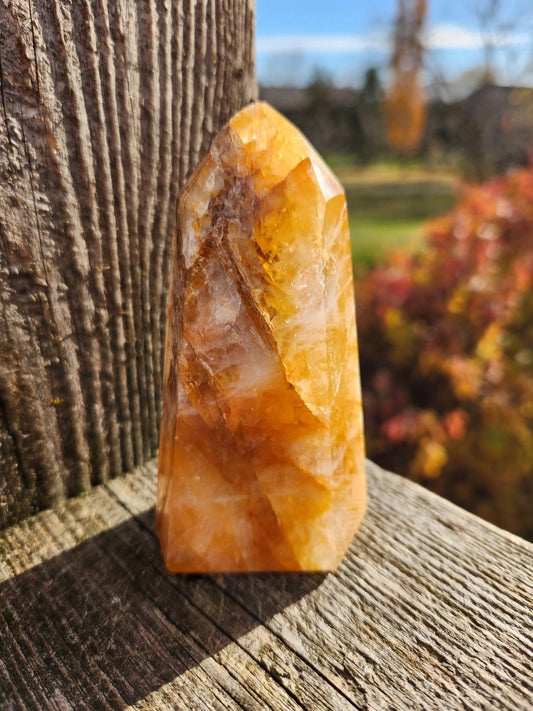 AAA Golden Healer Crystal Tower Point - Brazil Origin