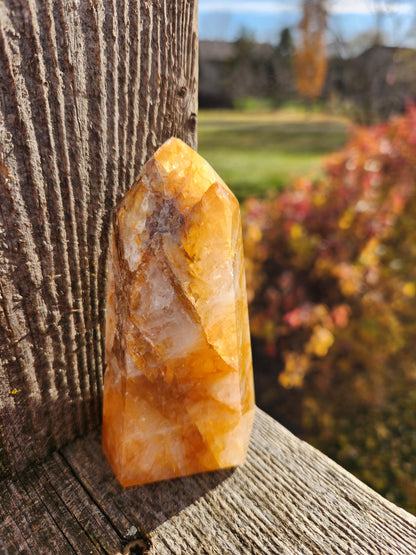 AAA Golden Healer Crystal Tower Point - Brazil Origin
