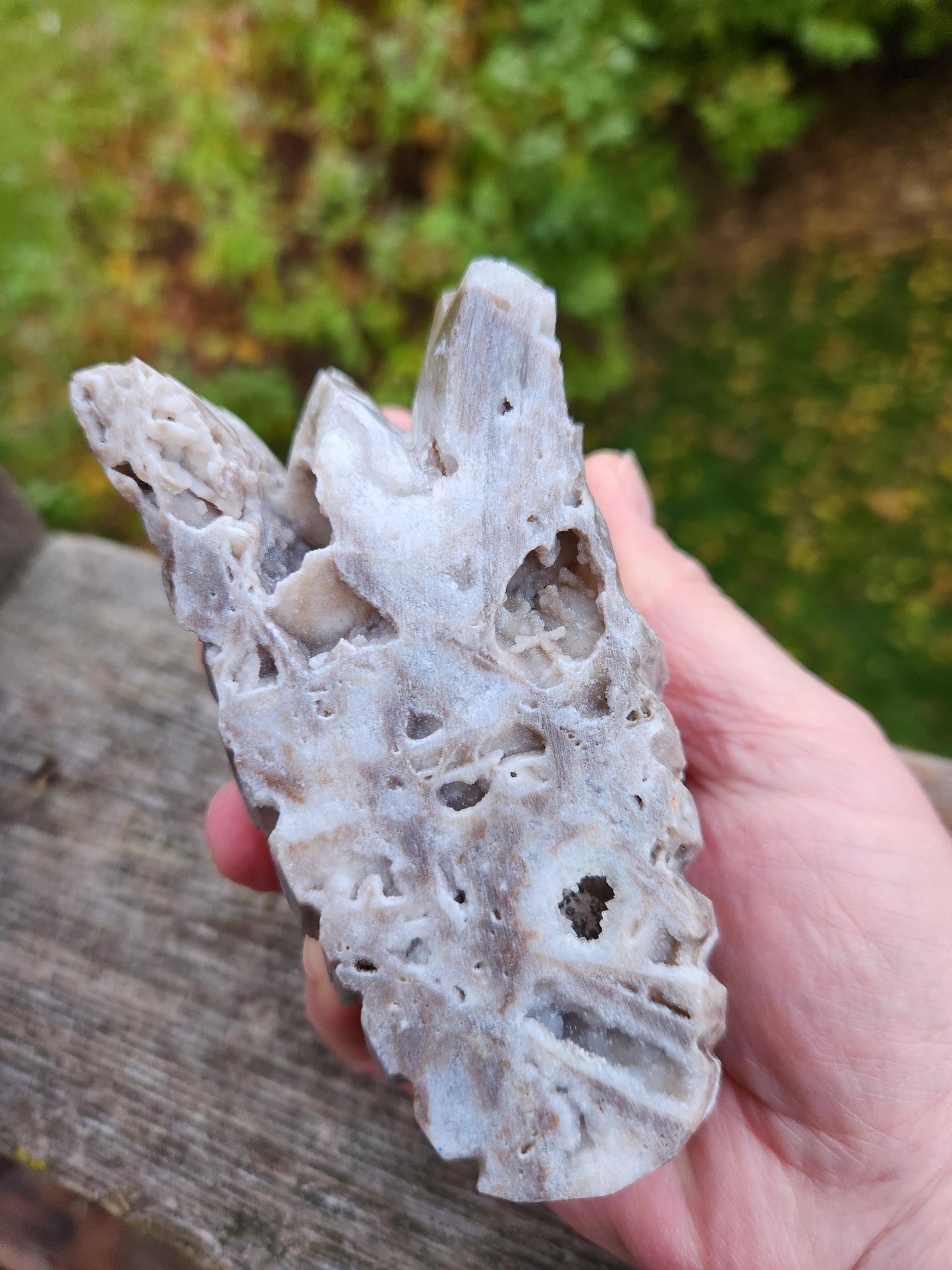 Angel Aura Sphalerite Carved Crystal Dragon Head, DND