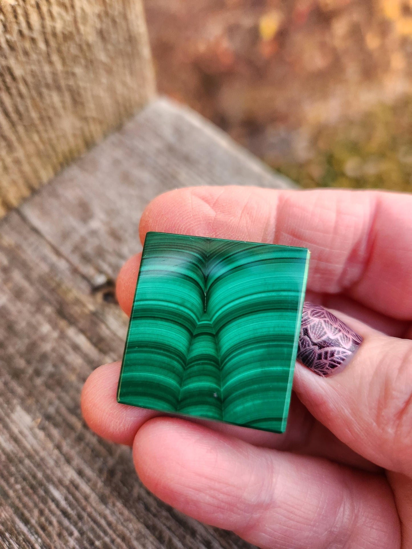 AAA Small Malachite Crystal Pyramid