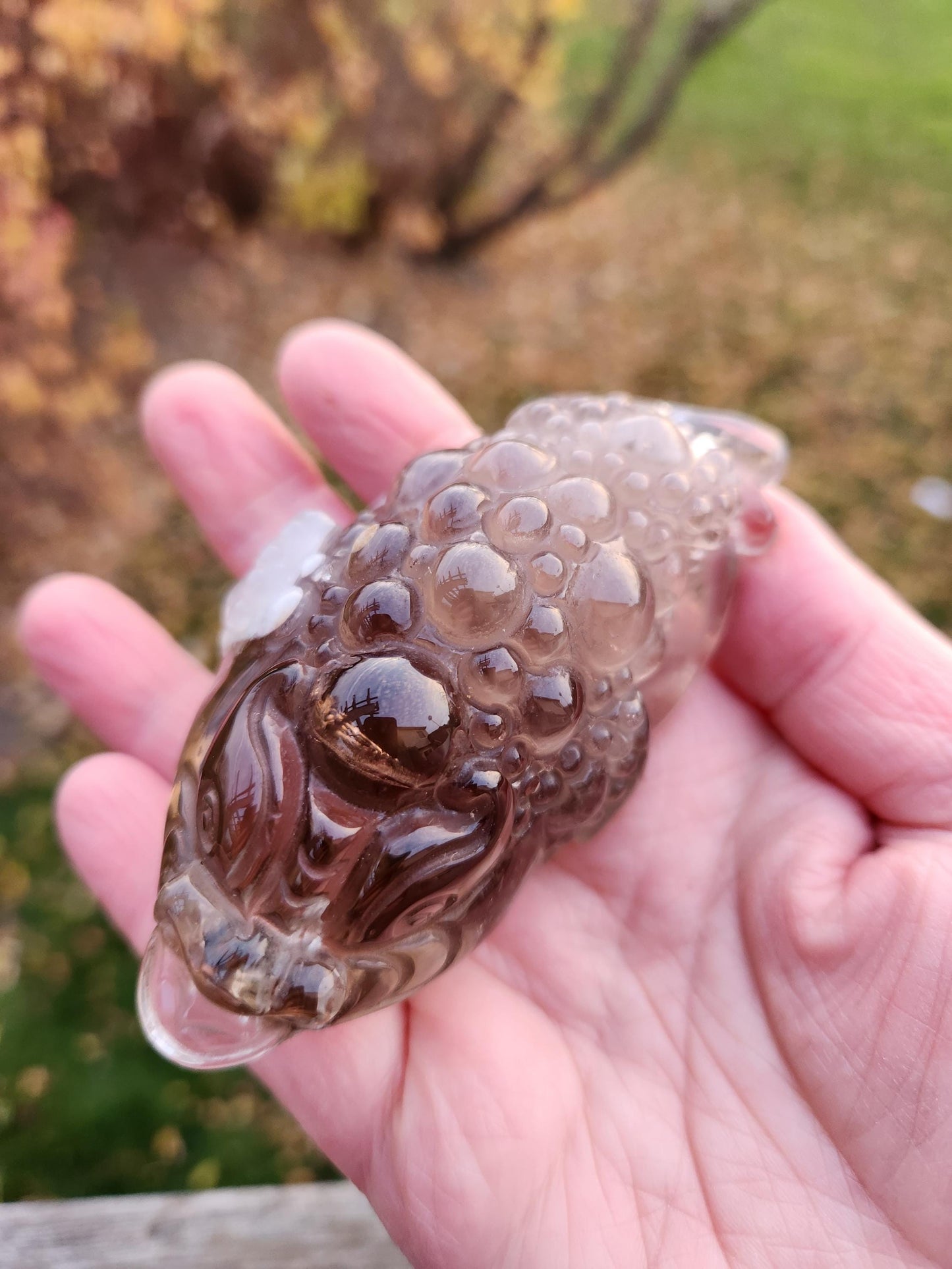 Smoky Quartz Money Toad: AAA Crystal Carving