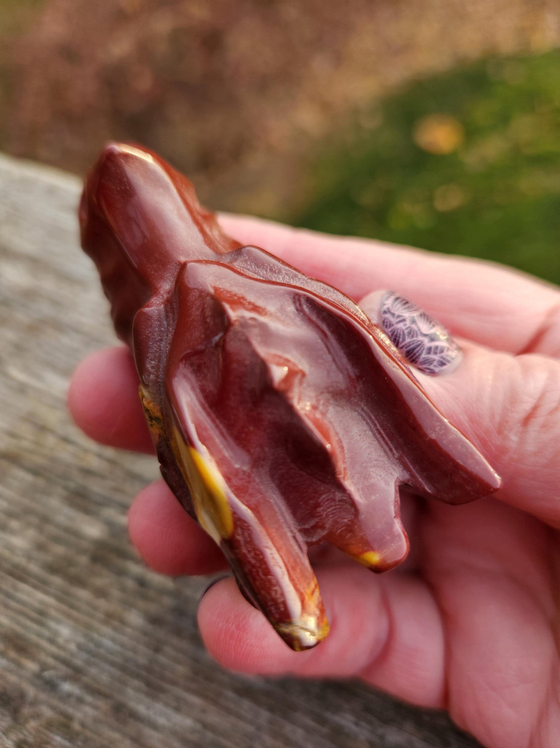 Polished Mookaite Jasper Crystal Dragon Head Small