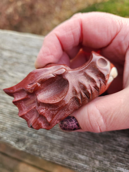 Polished Mookaite Jasper Crystal Dragon Head Small