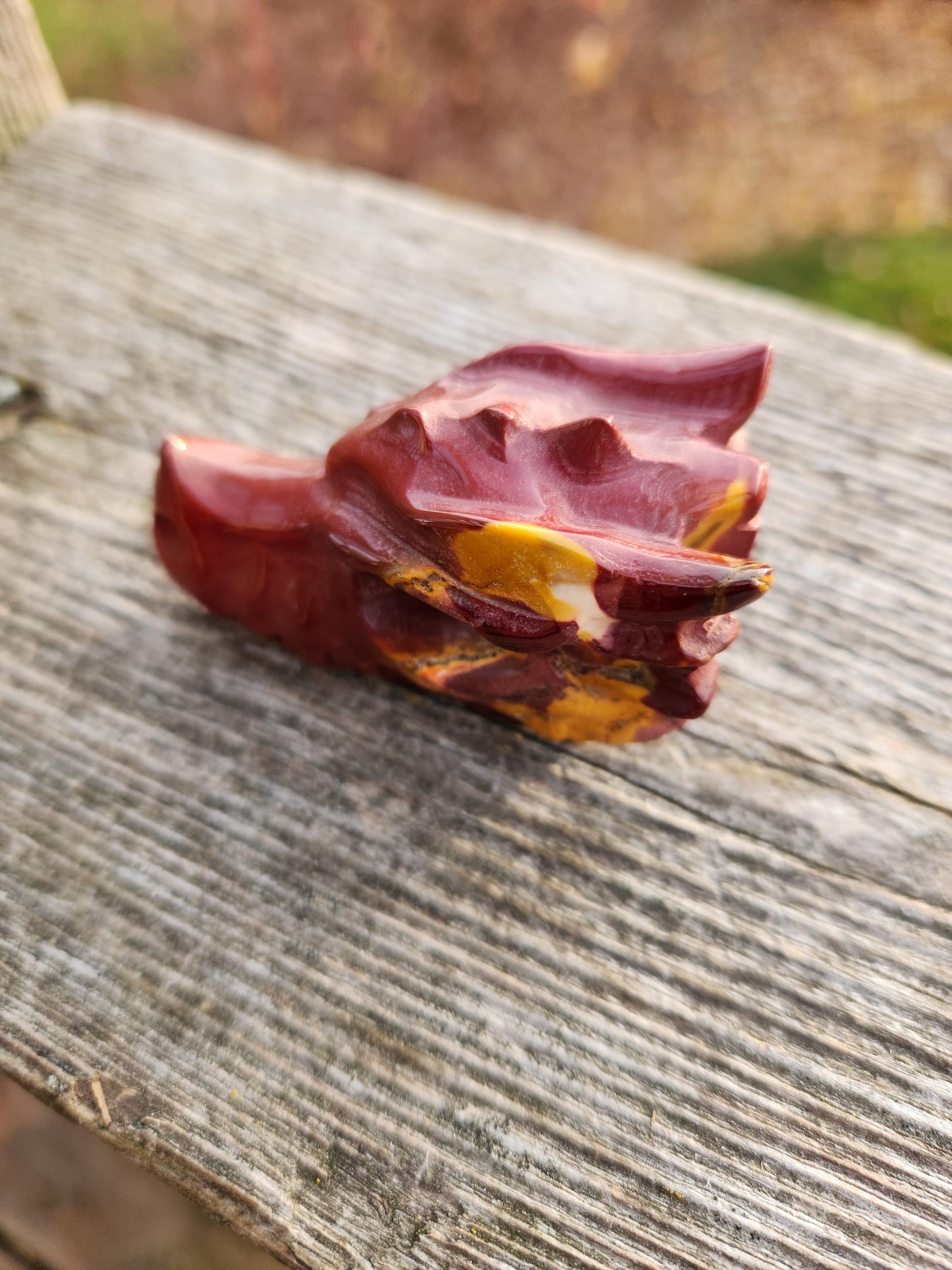 Polished Mookaite Jasper Crystal Dragon Head Small