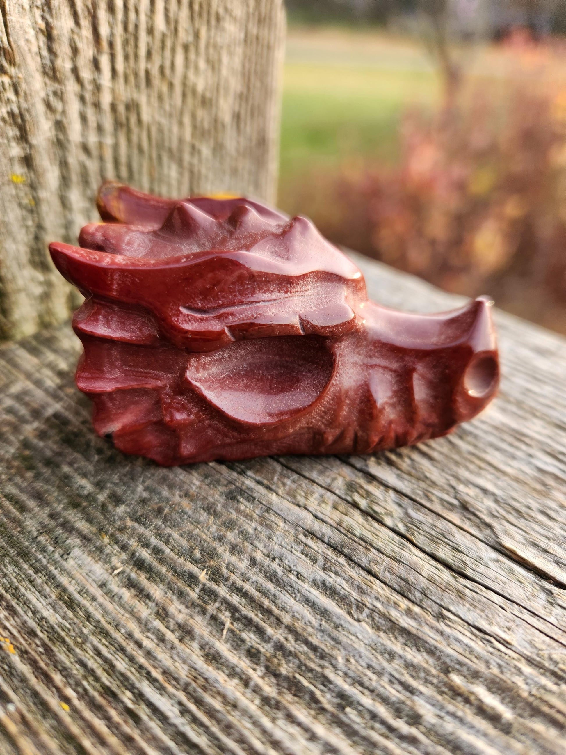 Polished Mookaite Jasper Crystal Dragon Head Small