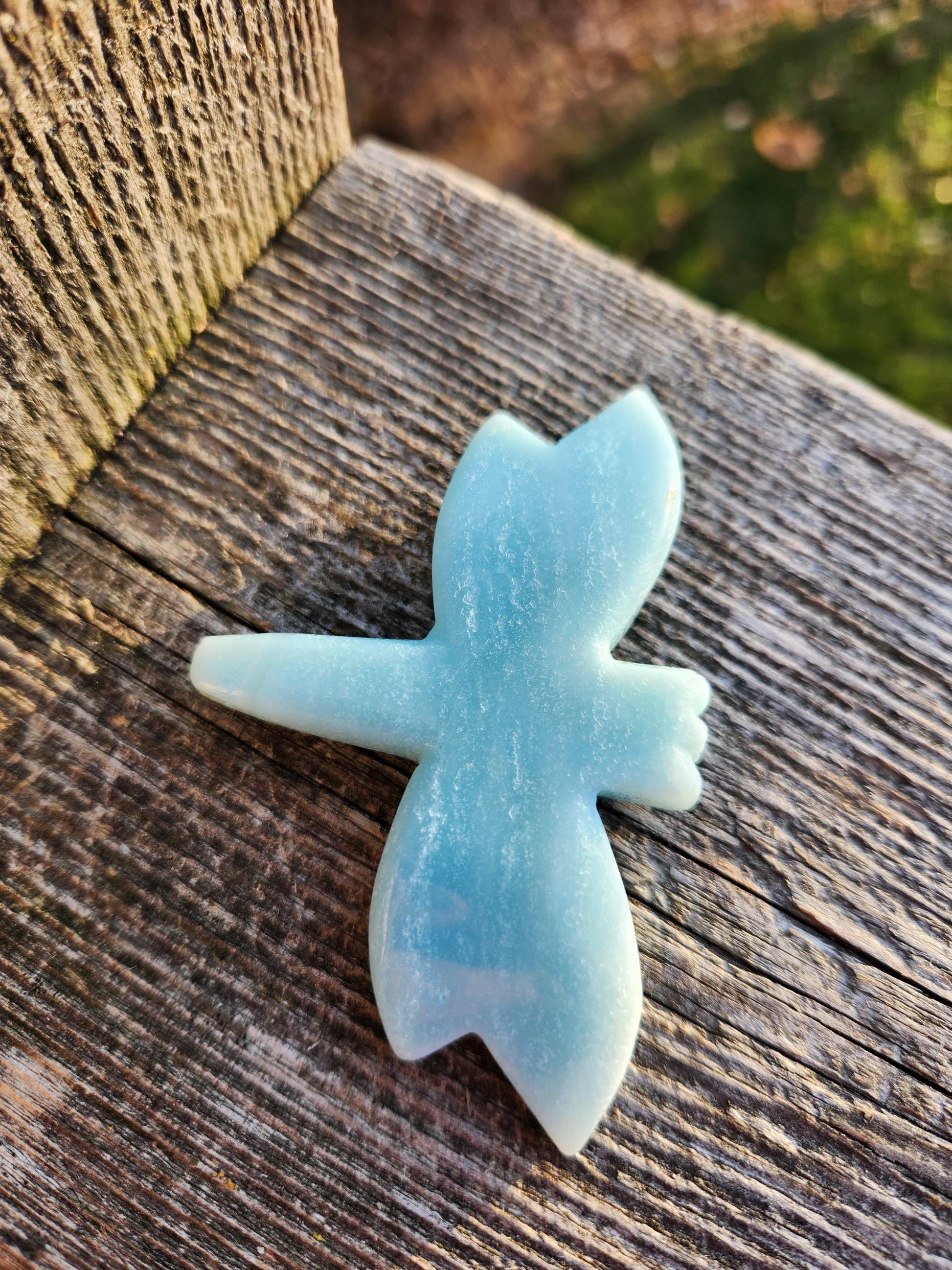 AAA Blue Aragonite Unique Crystal Dragonfly