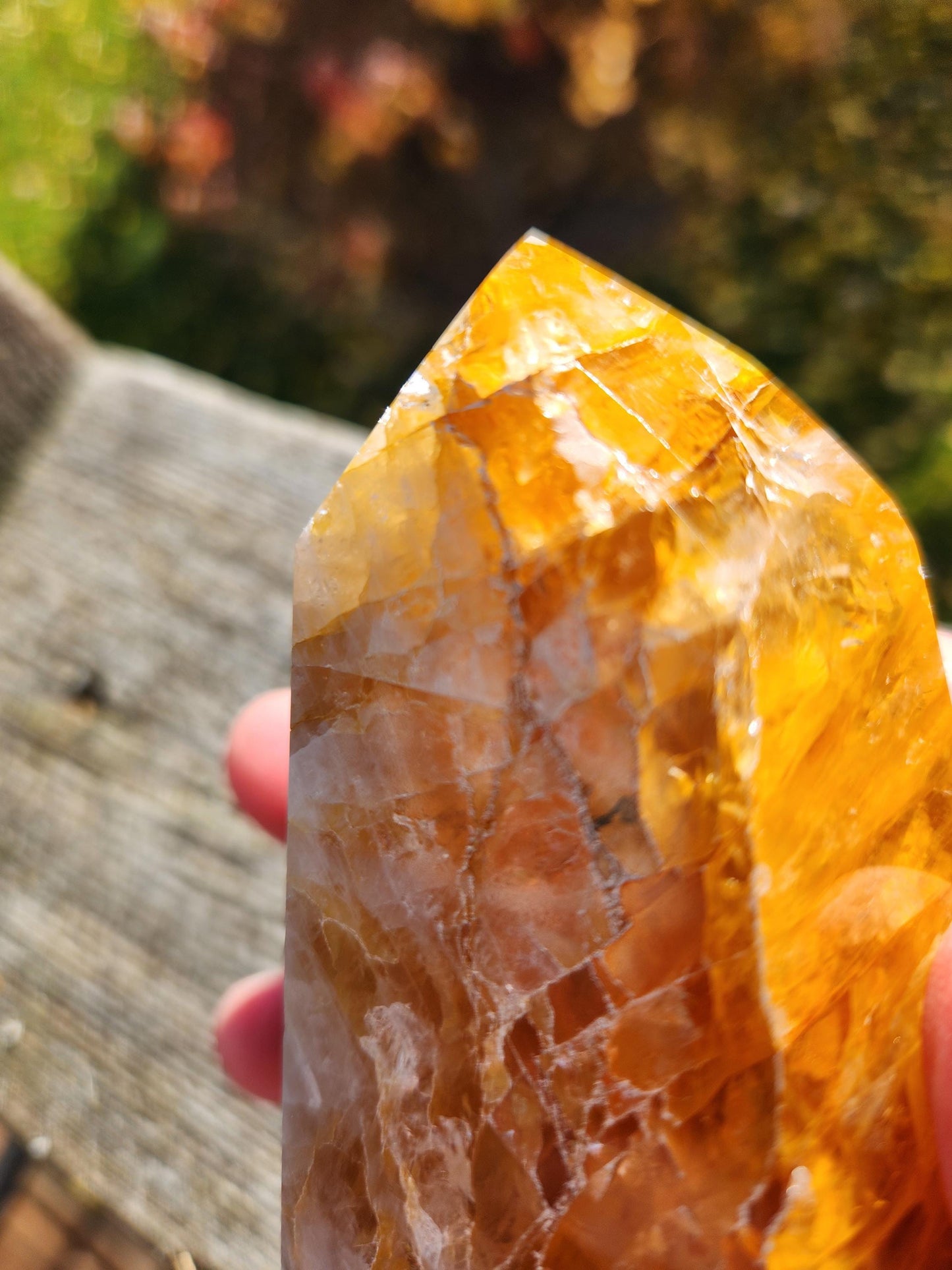 AAA Golden Healer Crystal Tower Point - Brazil Origin