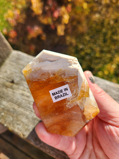 AAA Golden Healer Crystal Tower Point - Brazil Origin