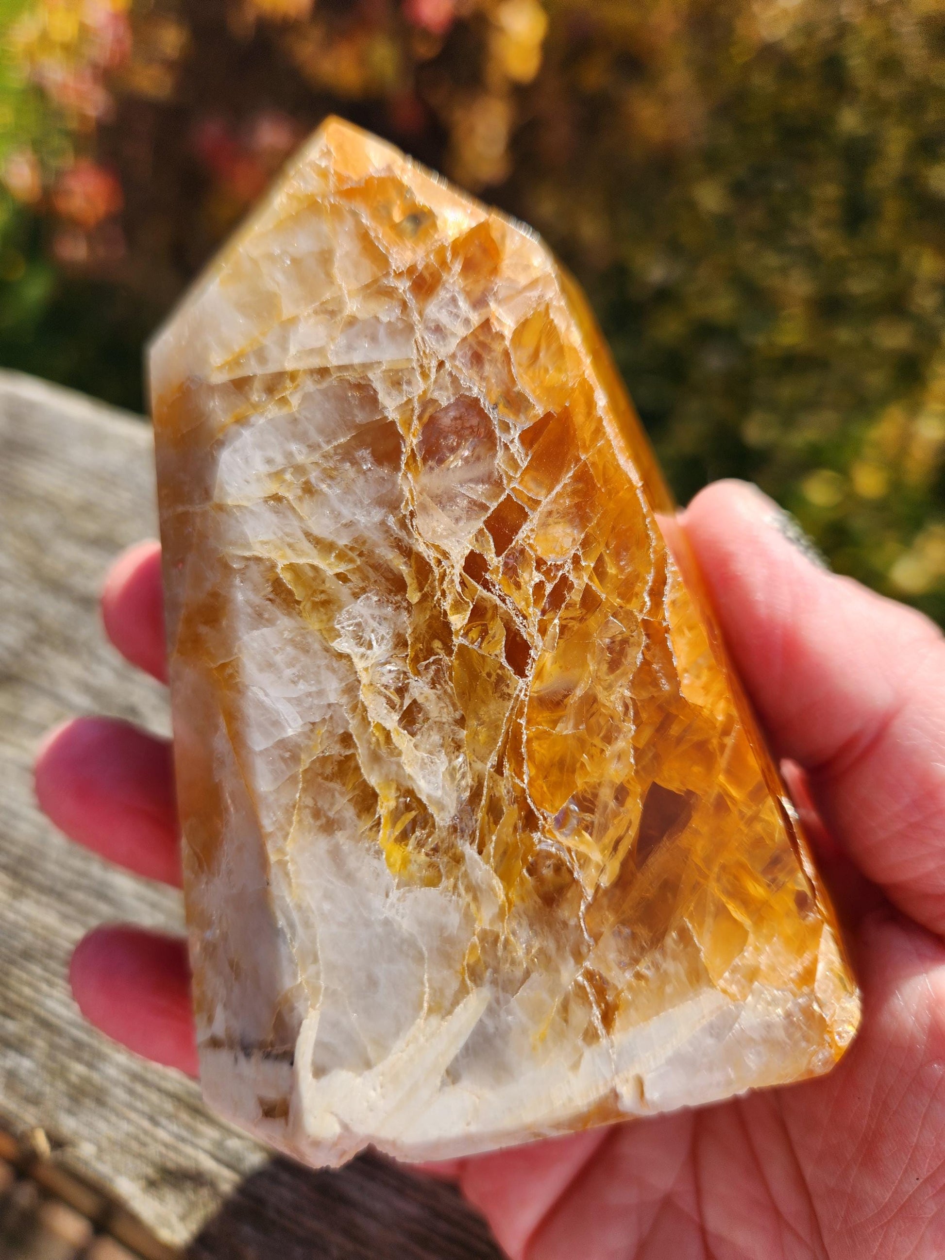 AAA Golden Healer Crystal Tower Point - Brazil Origin