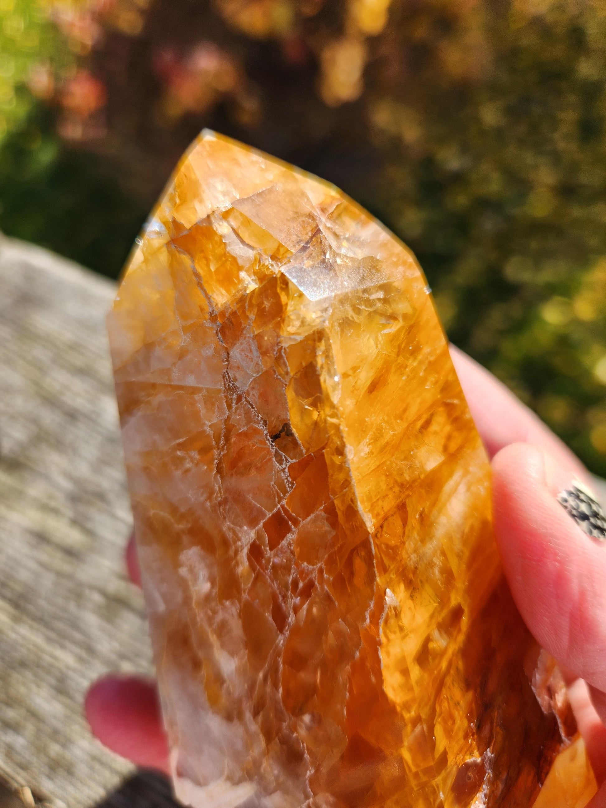 AAA Golden Healer Crystal Tower Point - Brazil Origin