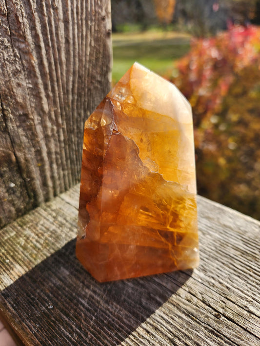 AAA Golden Healer Crystal Tower Point - Brazil Origin