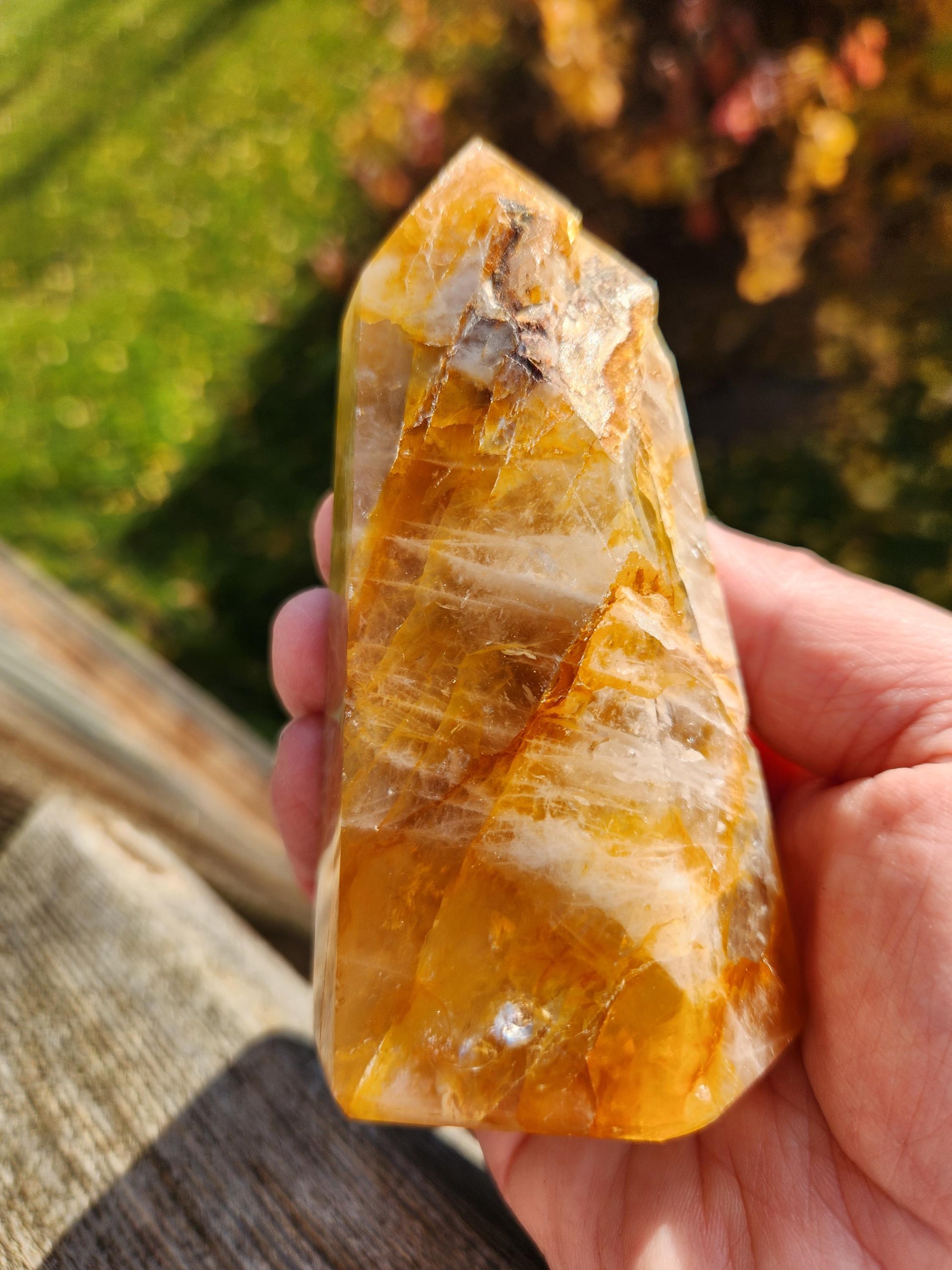 AAA Golden Healer Crystal Tower Point - Brazil Origin