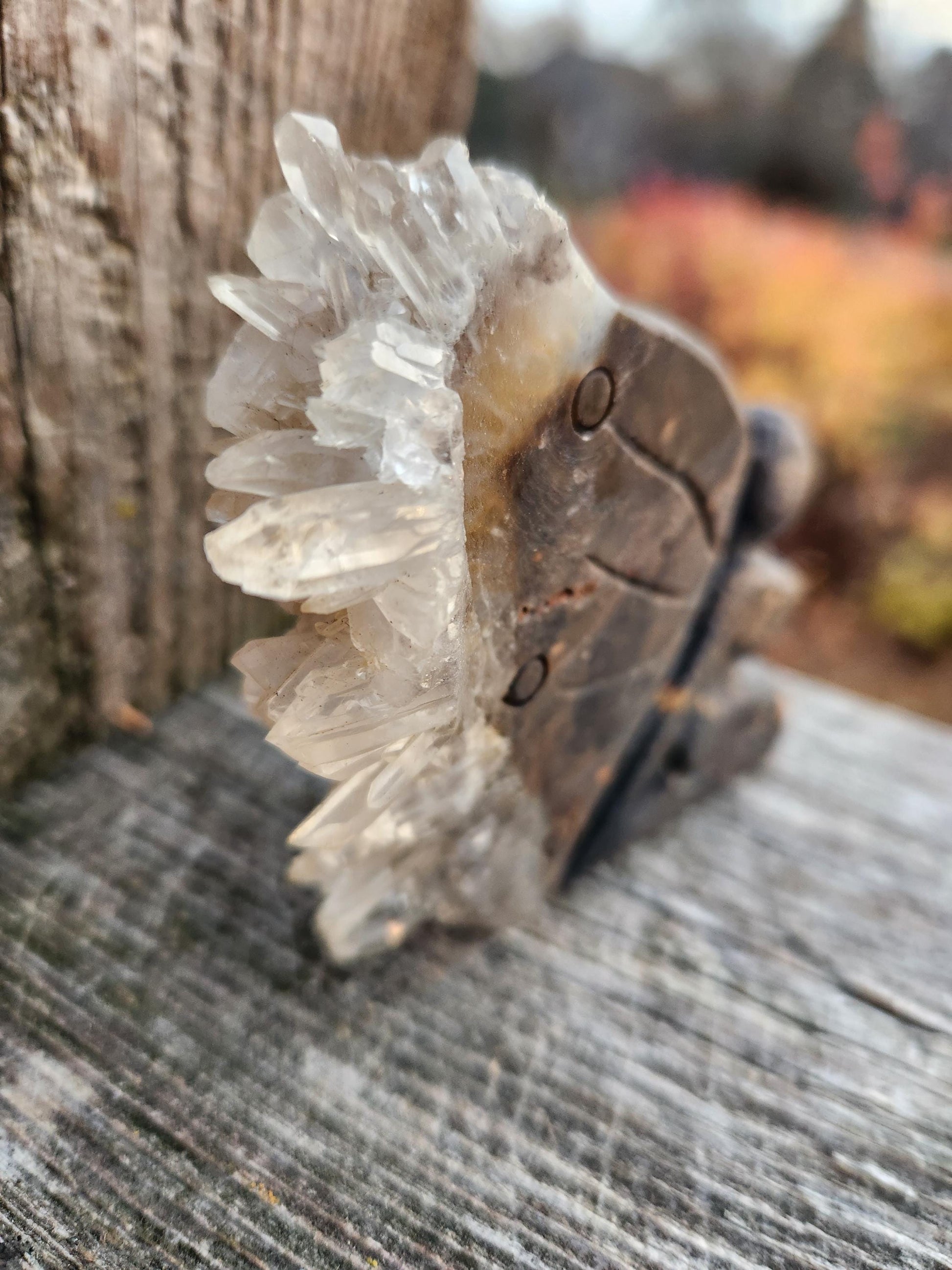 Super Unique Clear Quartz with Matrix Angel Or Fairy Carving Natural Stone Crystal
