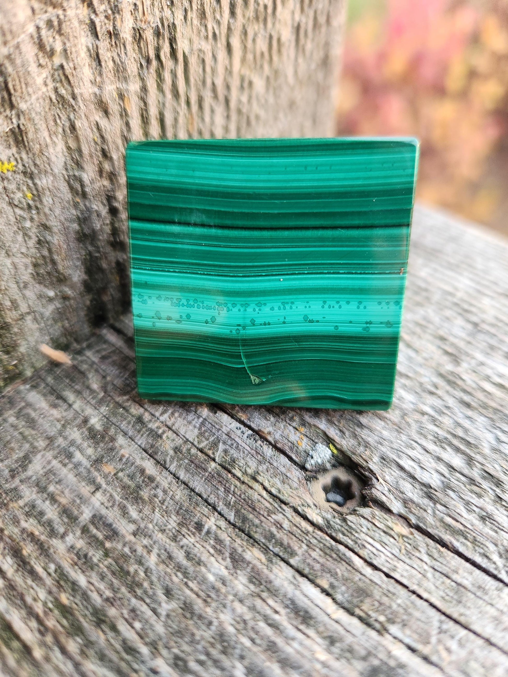 AAA Malachite Crystal Medium Pyramid