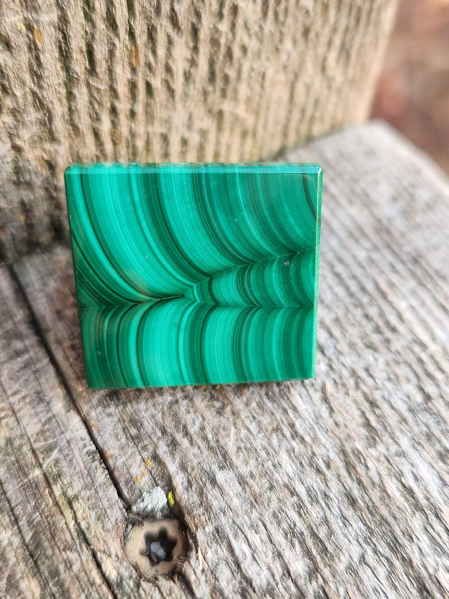 AAA Small Malachite Crystal Pyramid