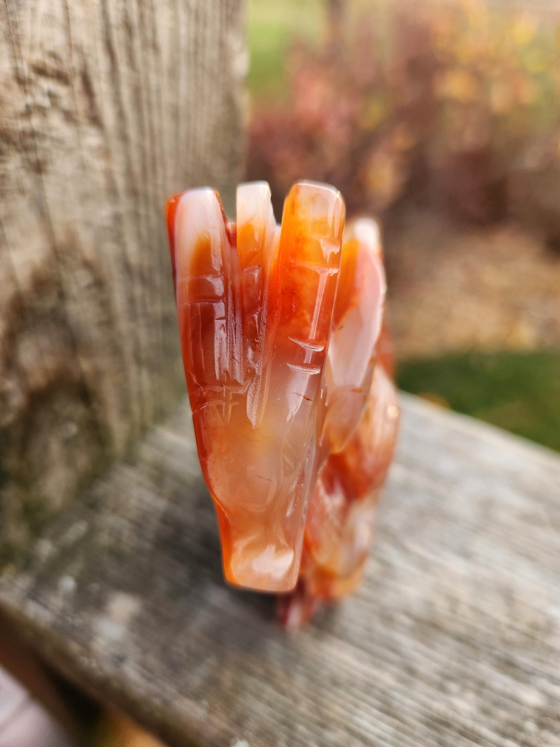Banded Carnelian Agate Crystal Dragon: DnD, Fire Dragon