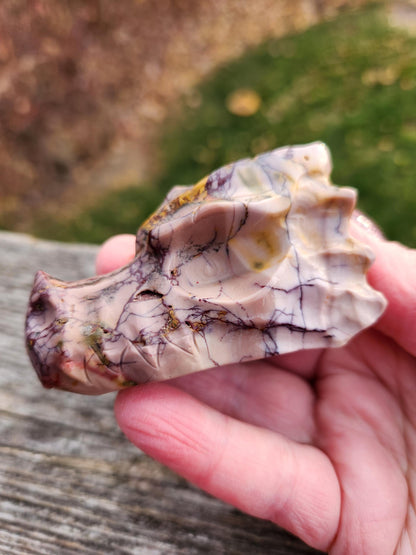 Polished Mookaite Jasper Crystal Dragon Head Small, Dendritic