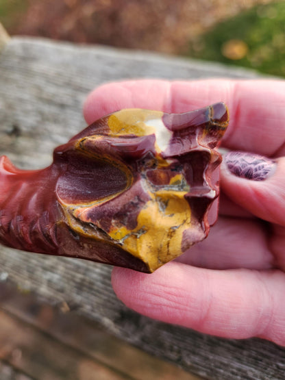 Polished Mookaite Jasper Crystal Dragon Head Small