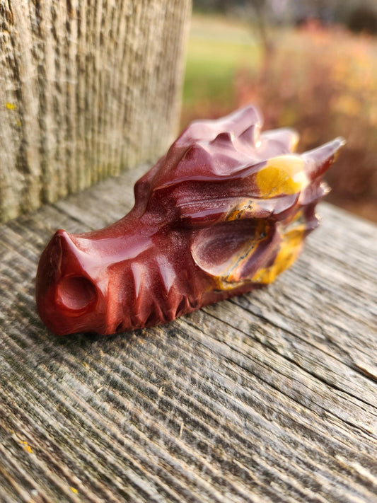 Polished Mookaite Jasper Crystal Dragon Head Small