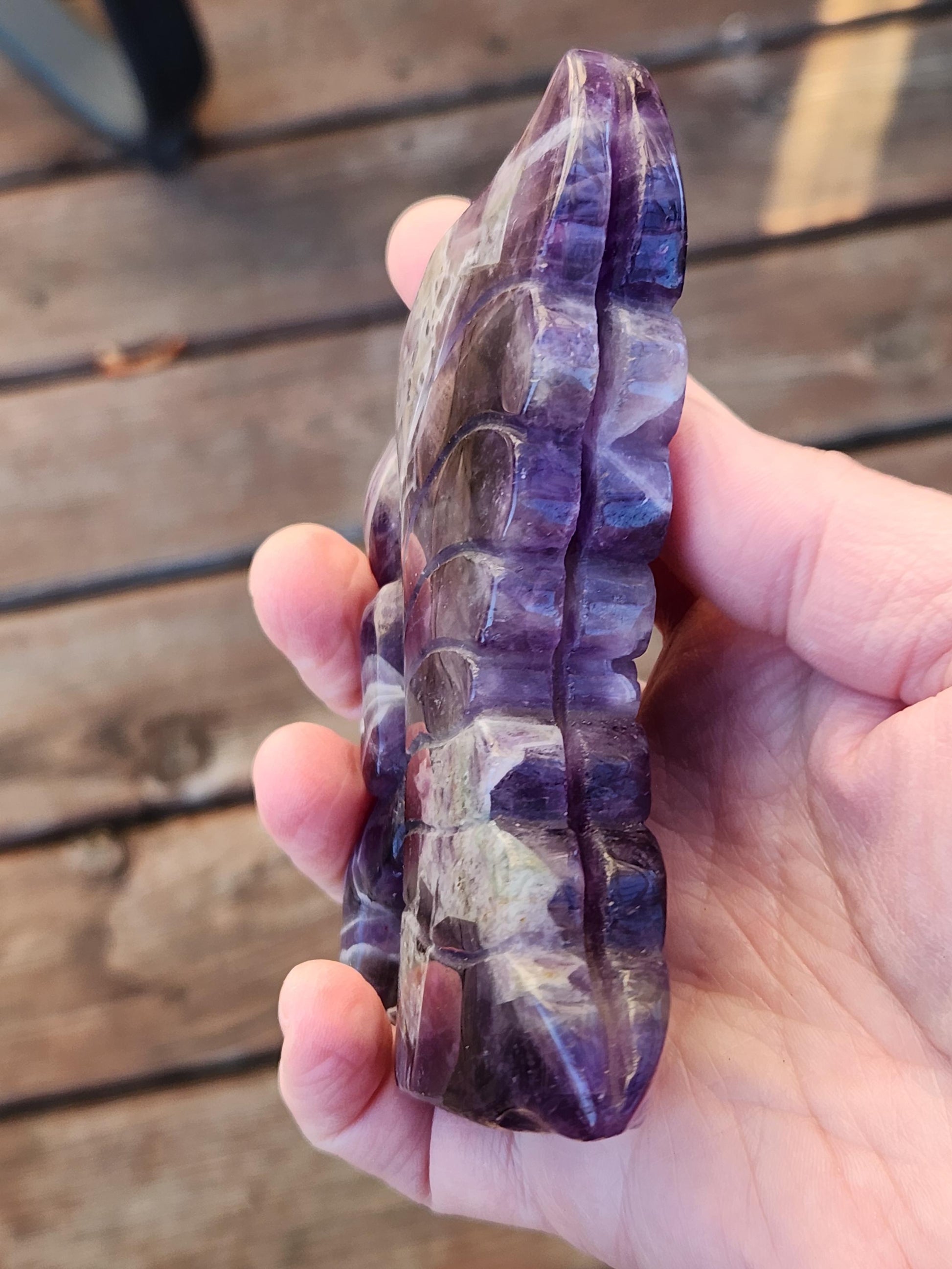 AAA Dream Amethyst Crystal Angel or Fairy - Unique Carved Stone