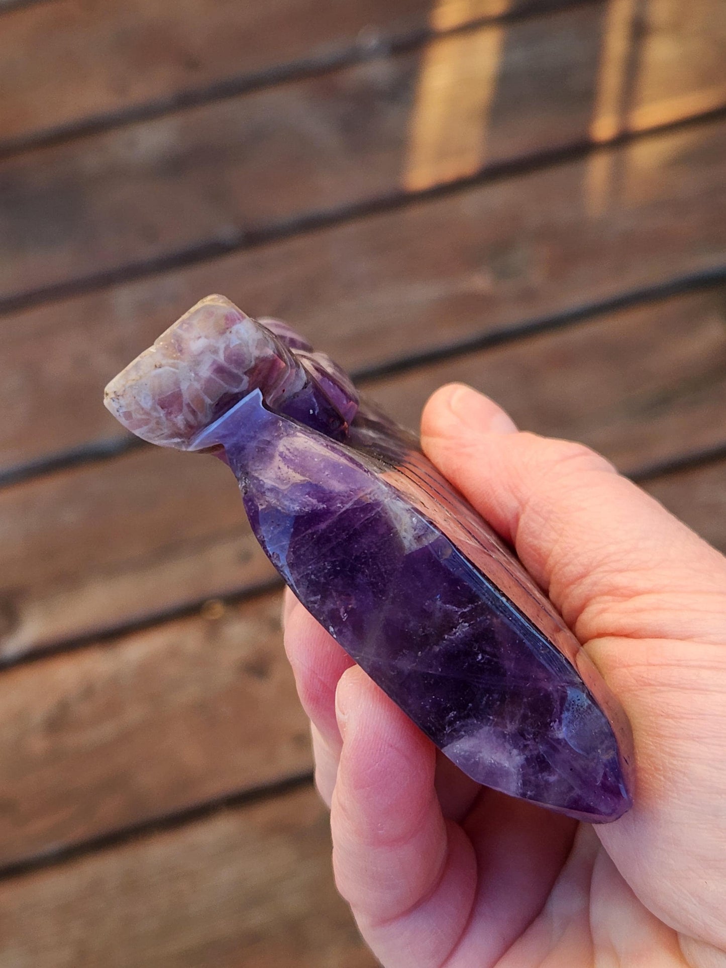 AAA Dream Amethyst Crystal Angel or Fairy - Unique Carved Stone