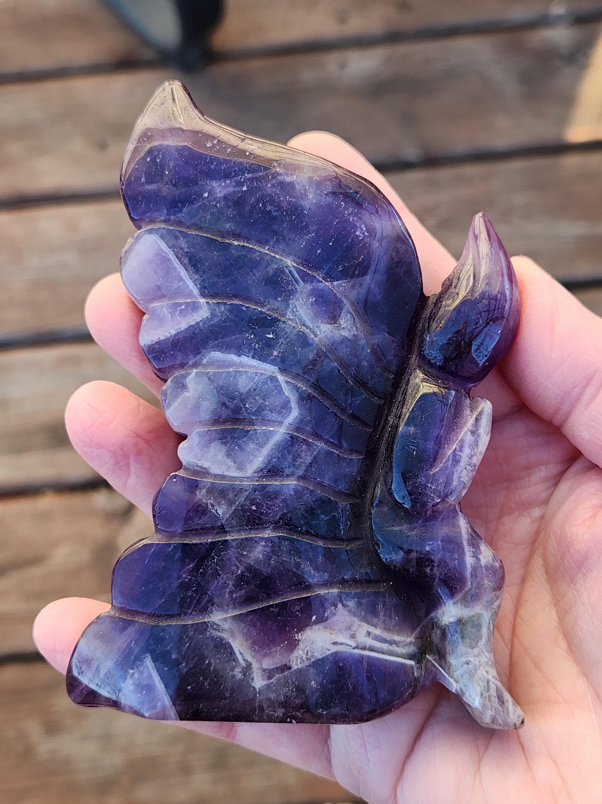 AAA Dream Amethyst Crystal Angel or Fairy - Unique Carved Stone